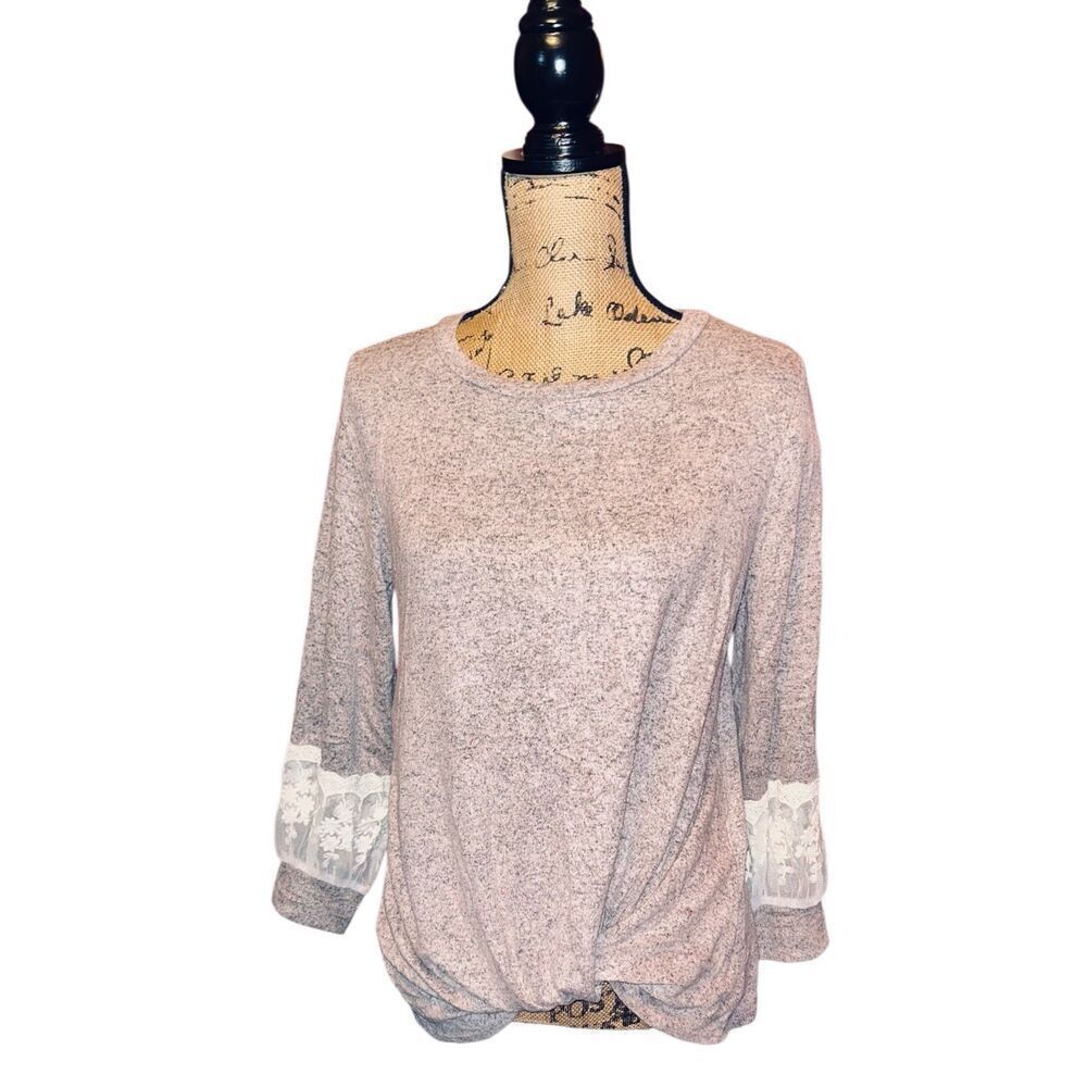143 Story by Line Up Shirt Women’s Small Heathered Long Sleeve Top